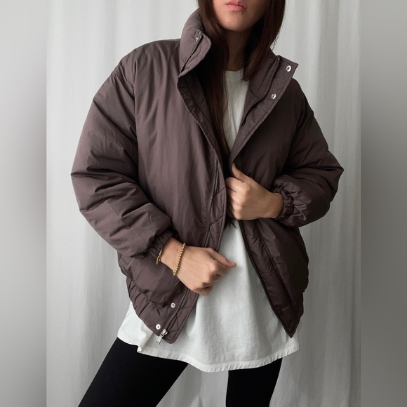 BROOKLYN QUILTED JACKET — In Chocolate - Picture 6 of 8